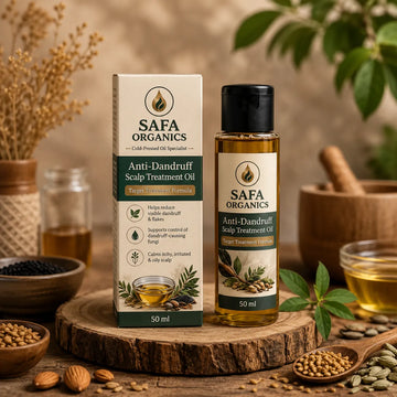 SAFA Organics Anti-Dandruff Oil with 7 Plant Oils