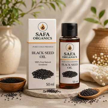 Kalonji Oil in Pakistan (Black Seed Oil) for Hair & Skin – 100% Pure Cold-Pressed | Safa Organics