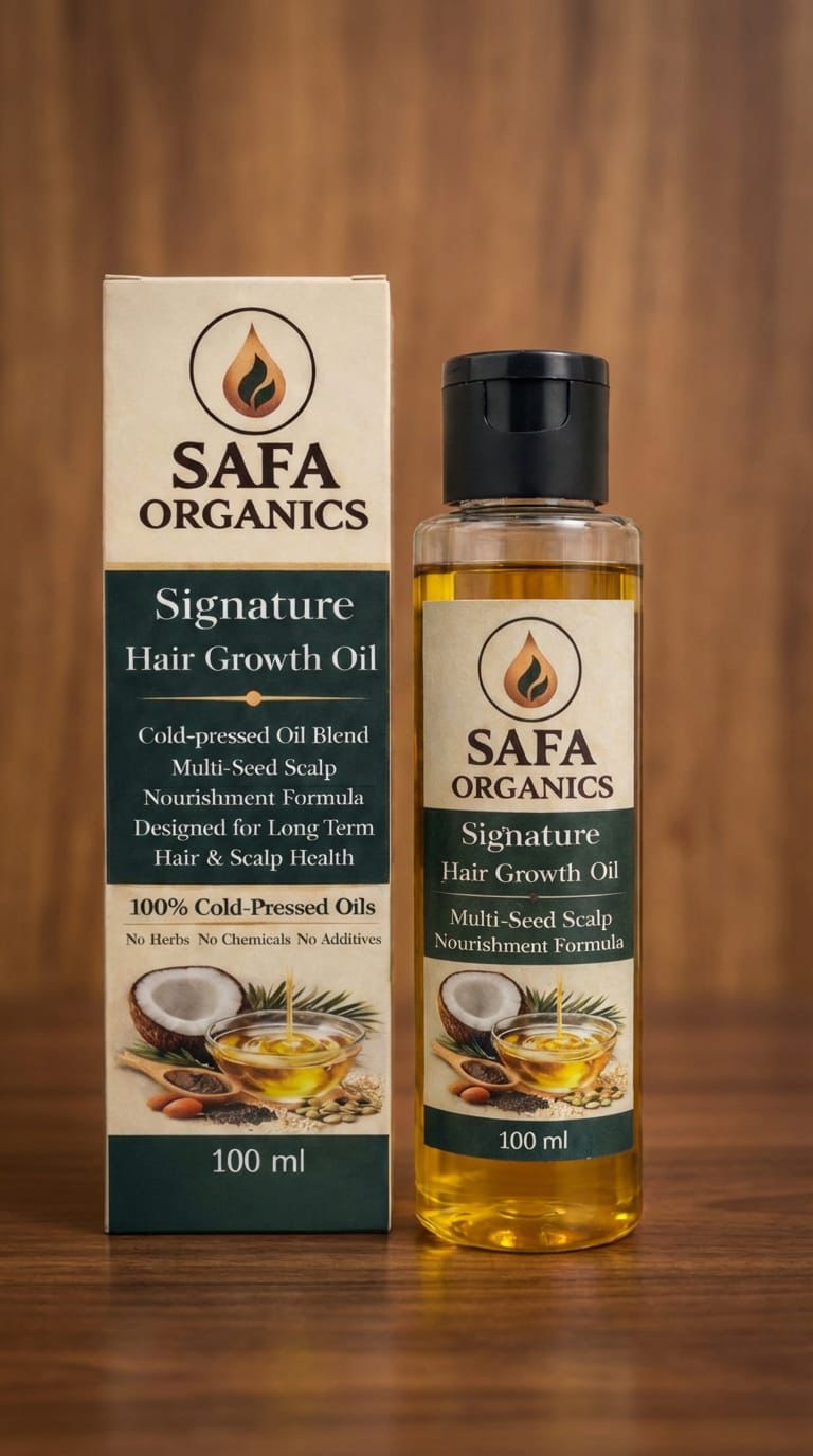 Hair growth oil in Pakistan for hair fall and weak roots by Safa Organics
